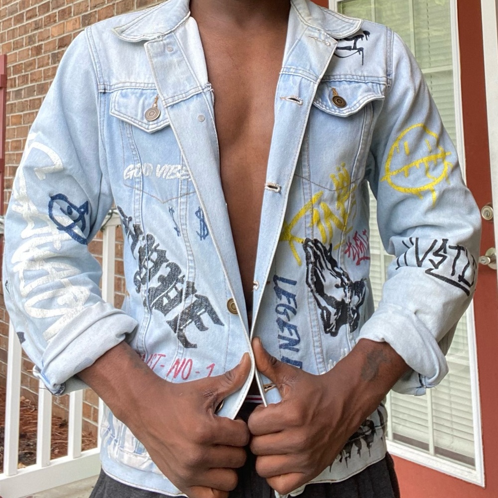 Graffiti Jean Jacket